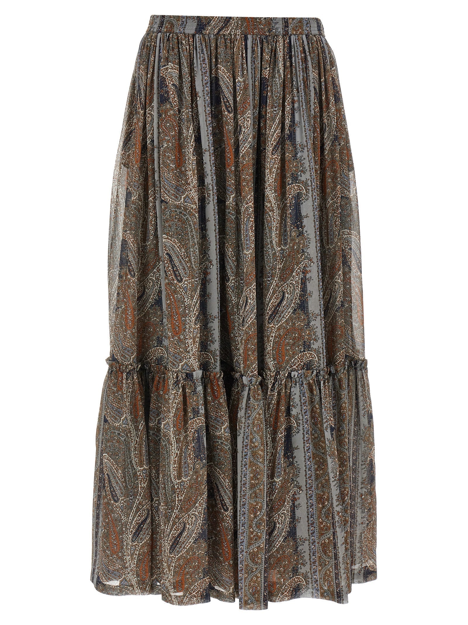 Saint Laurent Women Paisley Skirt
