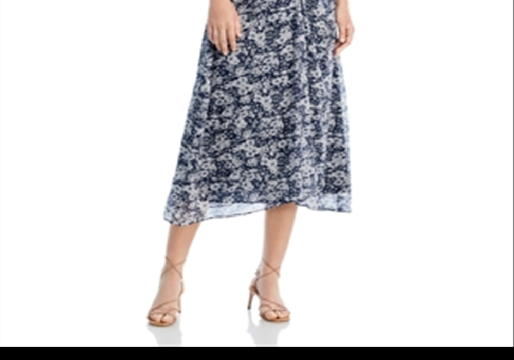 Sea New York Suzie Ruched Midi Dress Navy by Steals