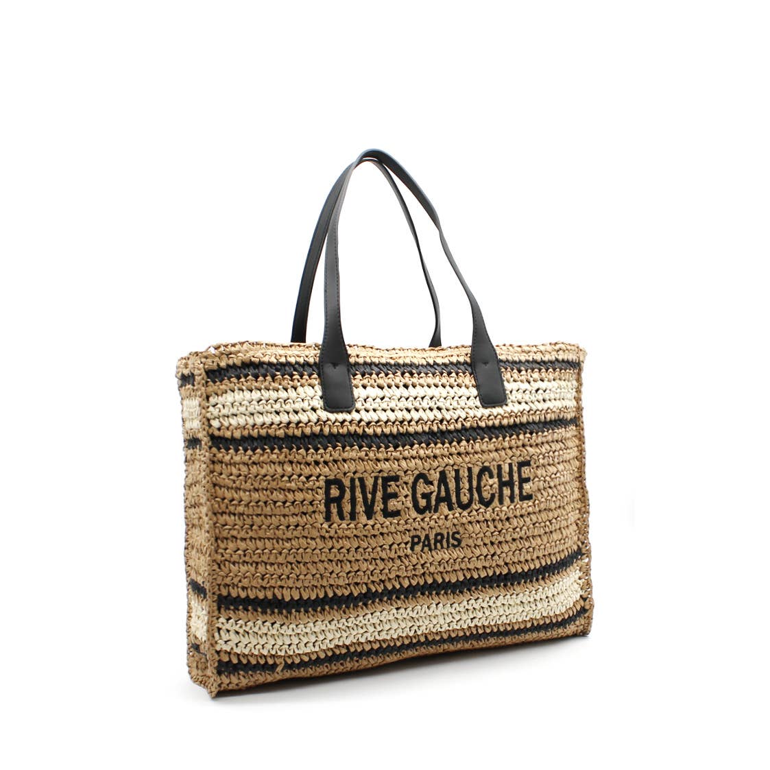 Striped Rive Gauche Tote