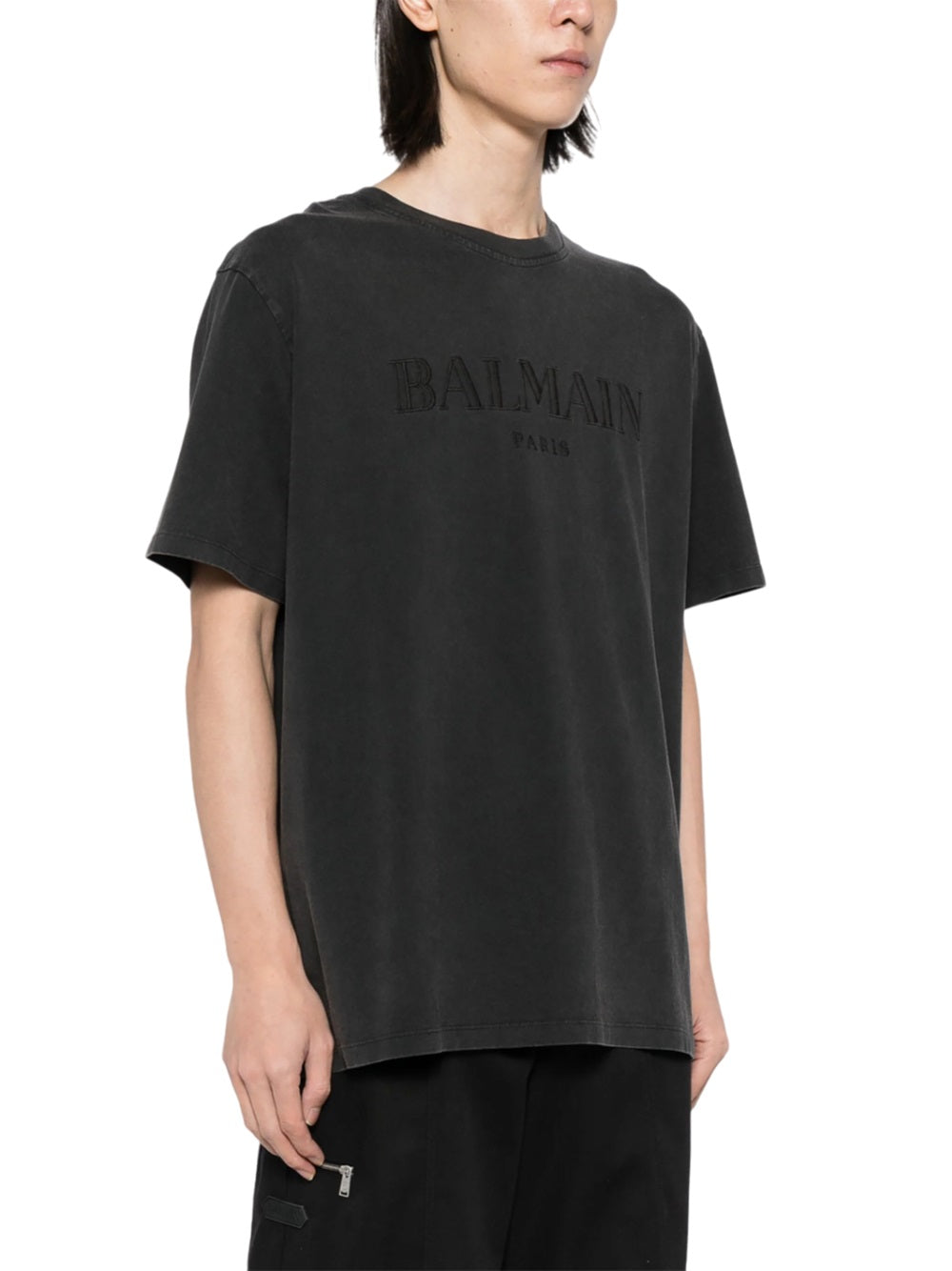 Balmain Men T-Shirt With Vintage Balmain Embroidery