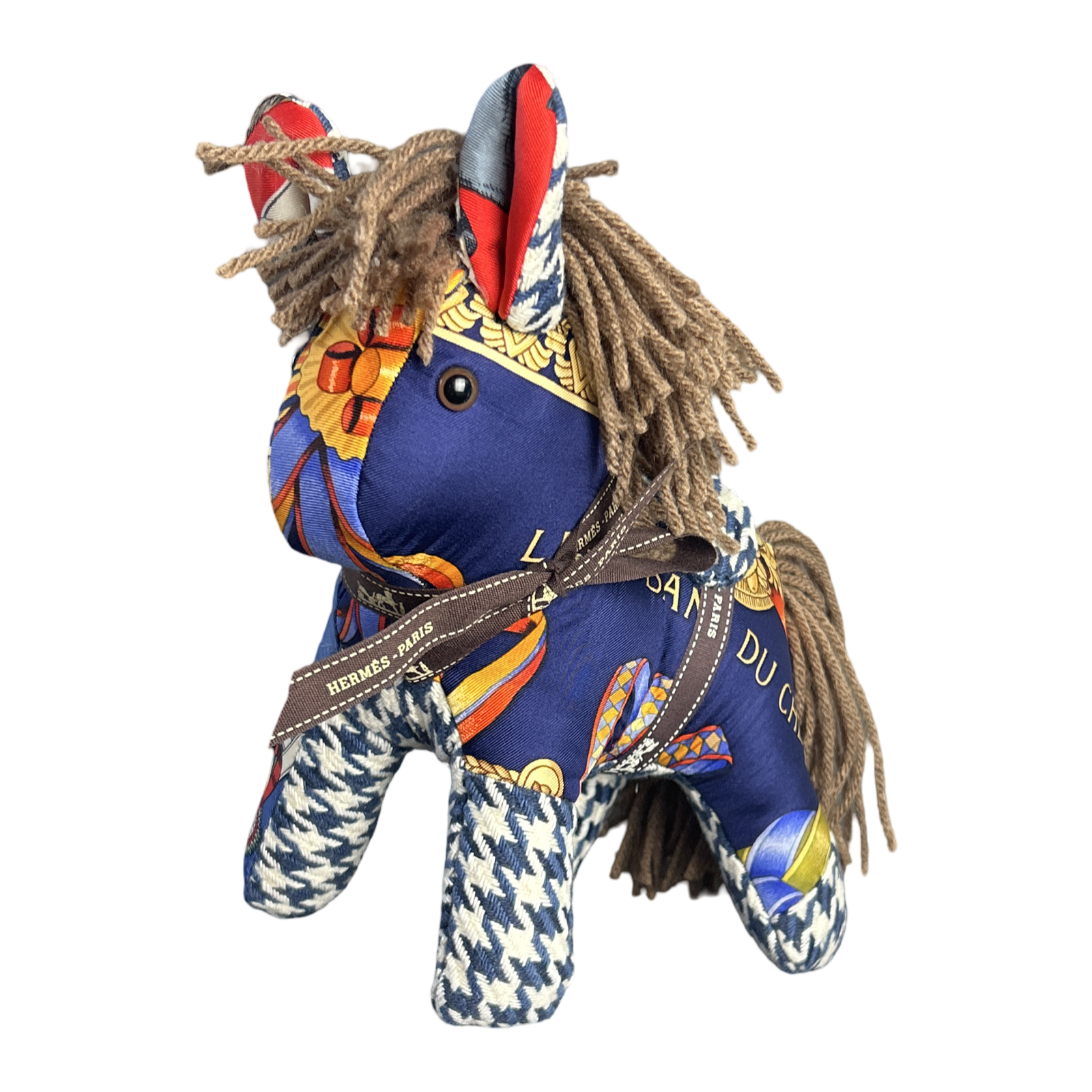 Rubans du Cheval Vintage Silk Scarf Patchwork Pony