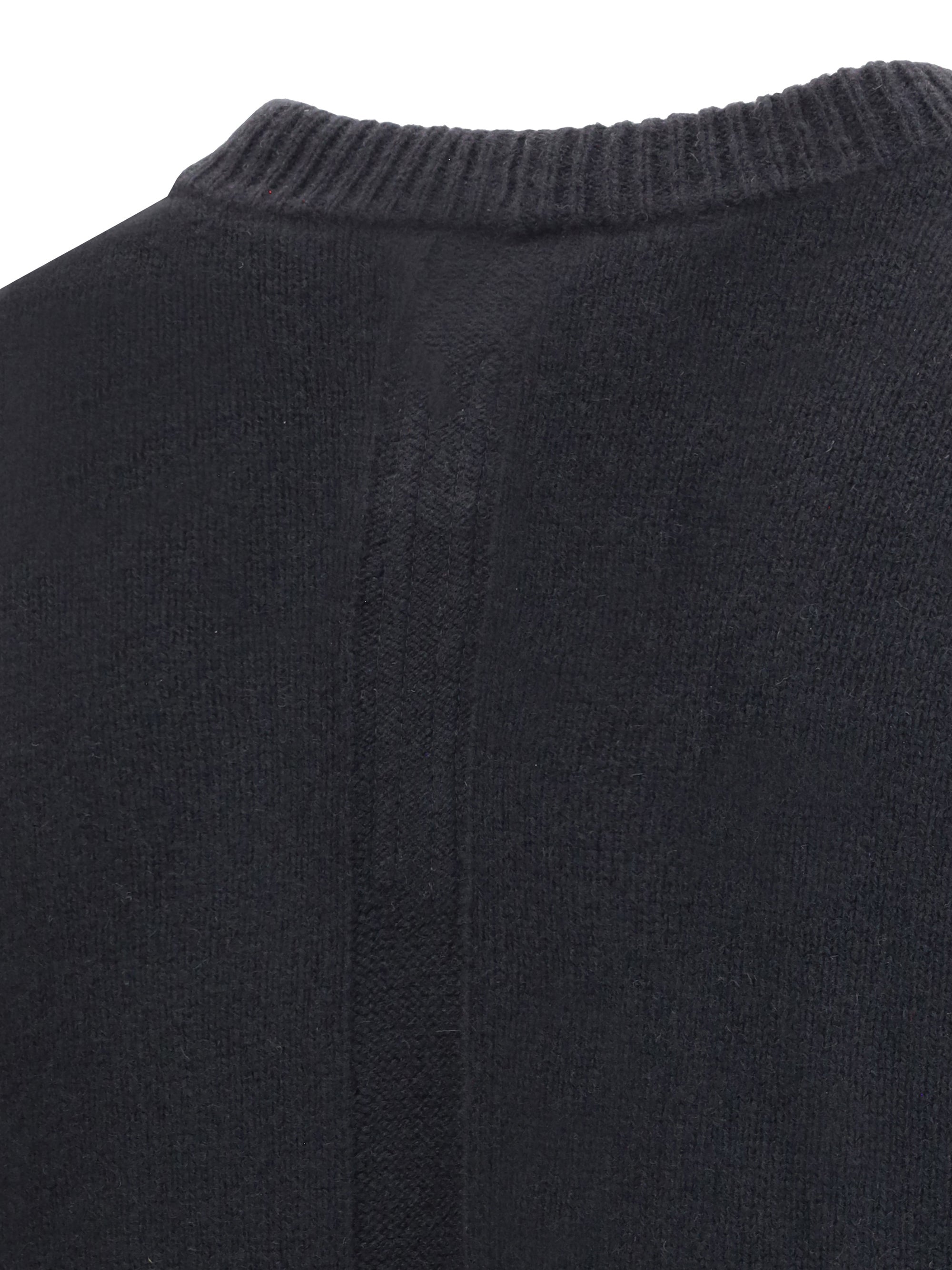 Rick Owens Men Exposed Stitching Sweater
