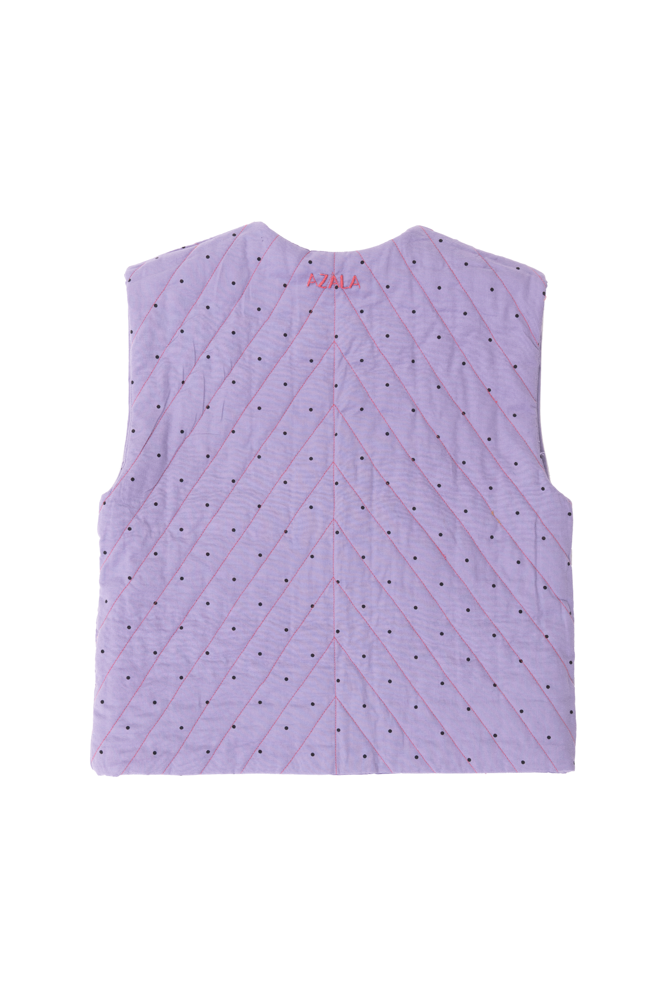 Reversible Quilted Kids Vest - Fuchsia Liberty Fabric