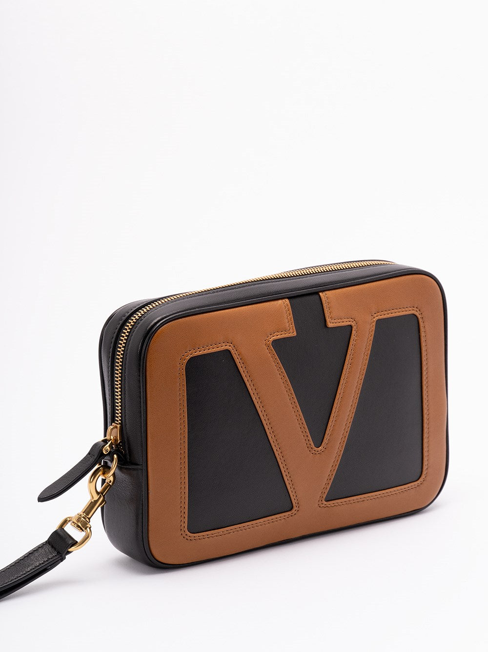 Valentino Garavani Men `Viva Superstar` Leather Pouch