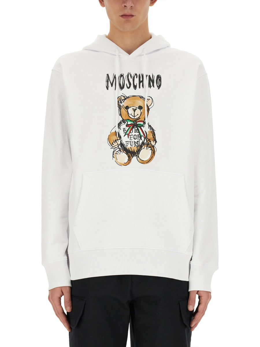 Moschino Men Teddy Print Sweatshirt