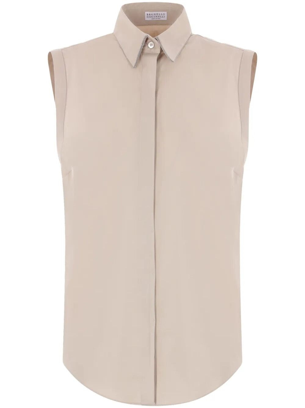 Brunello Cucinelli Women Stretch Poplin Shirt