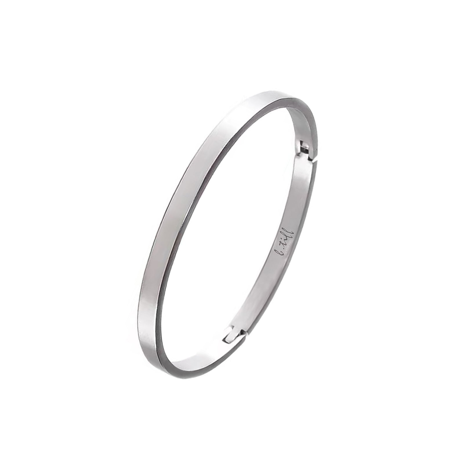 BG300W B.Tiff Simplicity Narrow Matte Bangle Bracelet by B.Tiff New York