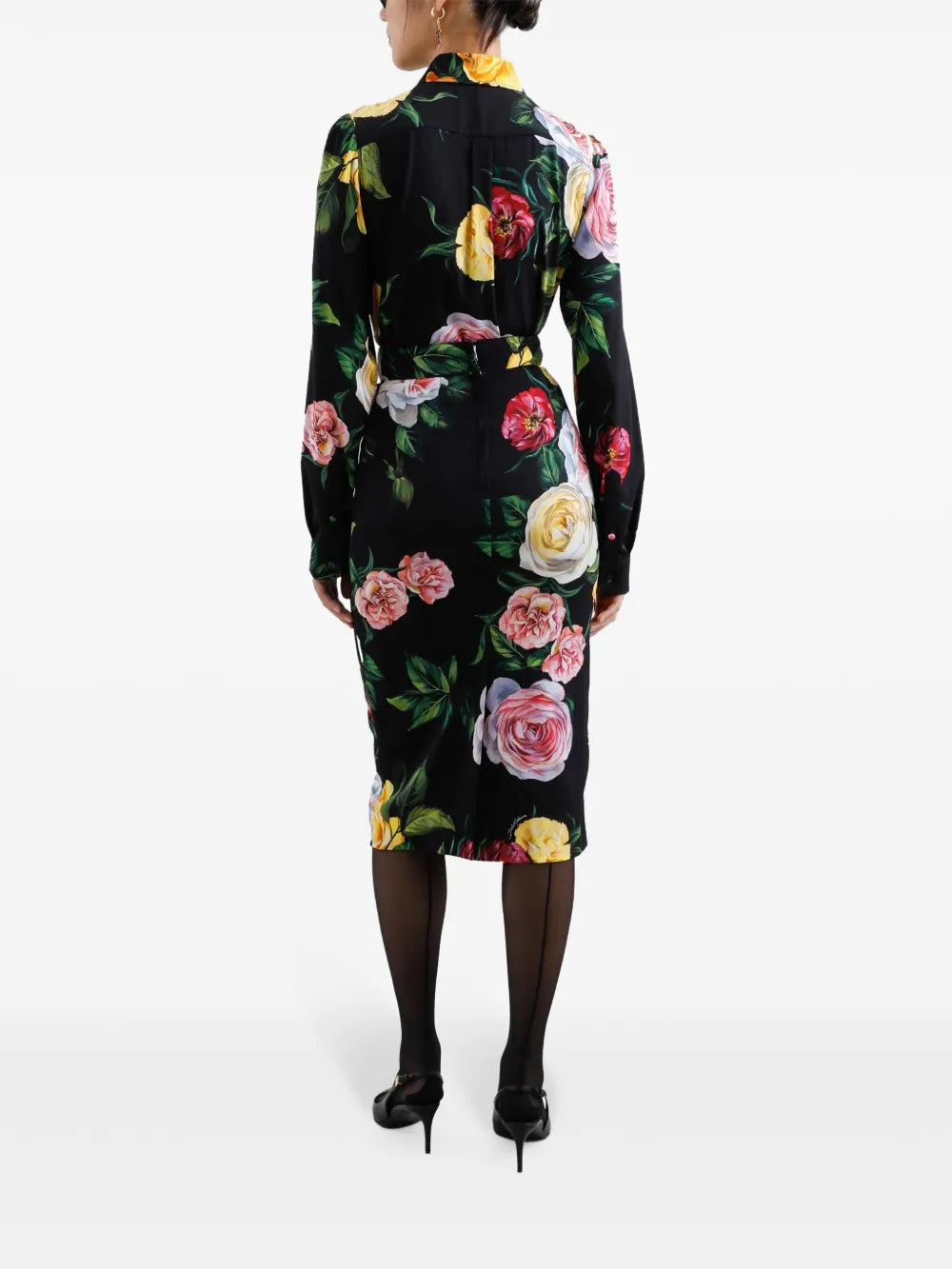 Dolce & Gabbana Women Midi Skirt With Floral Print