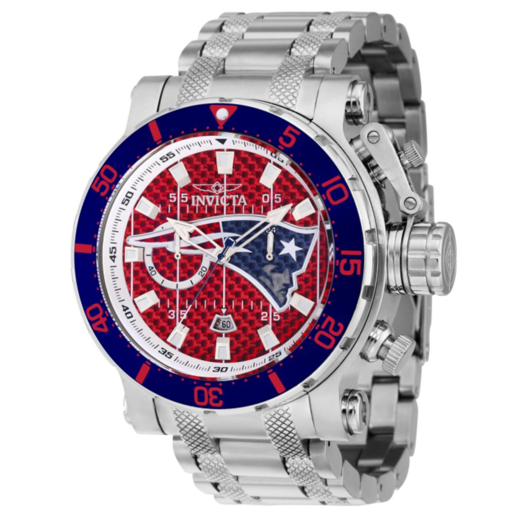 Invicta NFL Coalition Forces 52mm Quartz Chrono Glass Fiber Dial by Steals