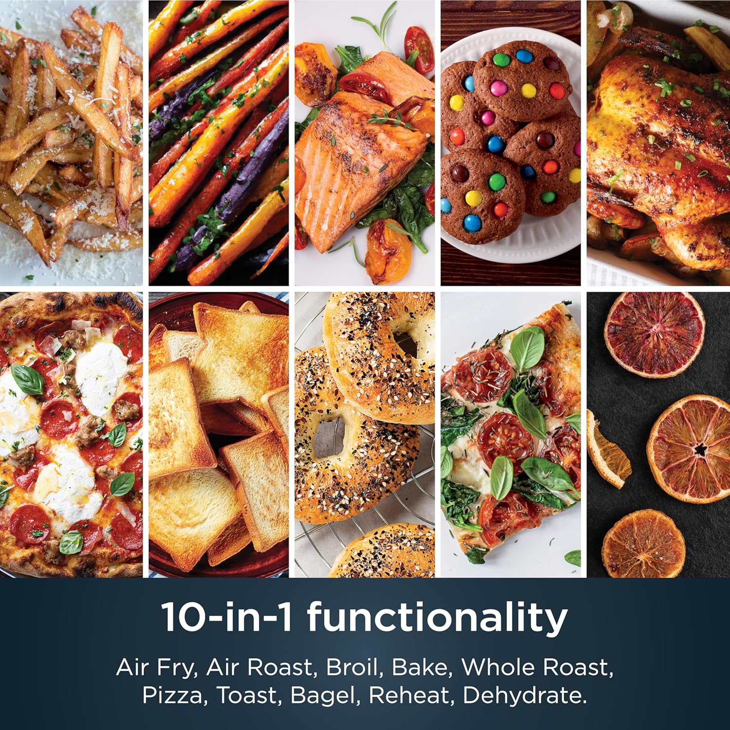 Ninja Air Fryer & Toaster Oven | Prestige Smart XL Countertop Oven | Bakes up to 20 Cookies, Fits up to a 12lb Turkey | Pizza, Toast, Bake, Air Fry & Reheat | 1800 Watts | Stainless Steel | DT501