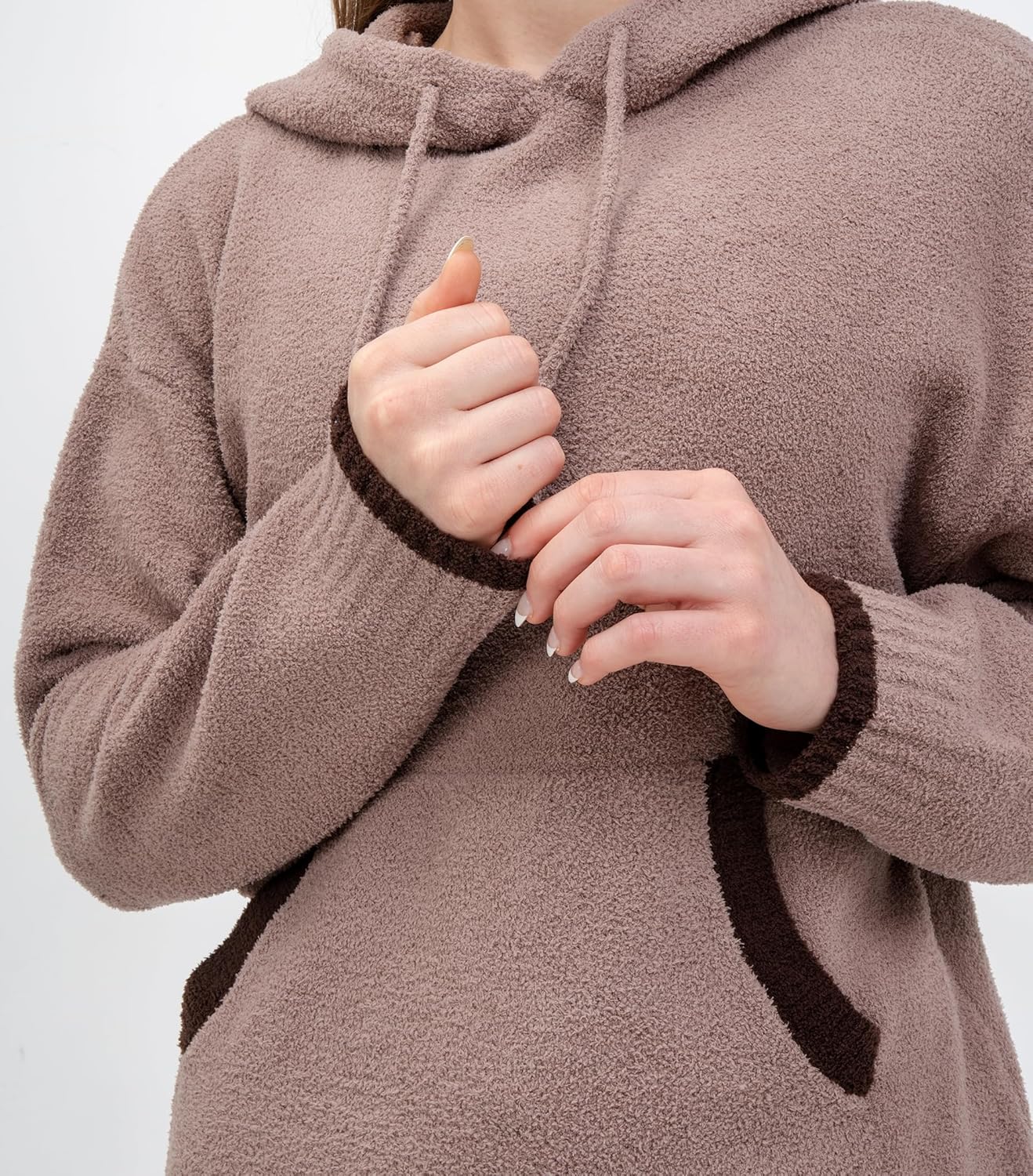 DAVID ARCHY Fleece Pajamas Women Warm Winter Fuzzy Cozy Pjs Sets Soft Comfy Long Sleeve Tops and Pants Sleepwear Loungewear