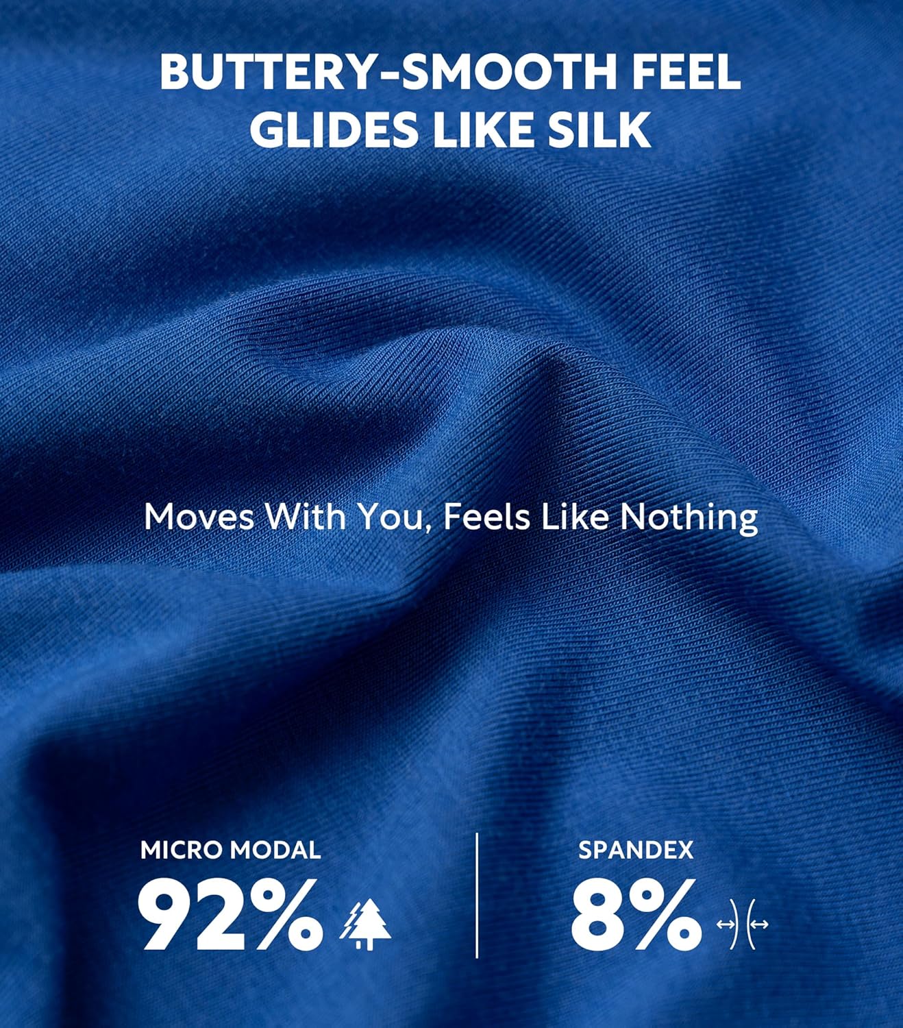 DAVID ARCHY Men's Ultra Soft Underwear Micro Modal Breathable Moisture Wicking Seamless Underwear for Men Multipack