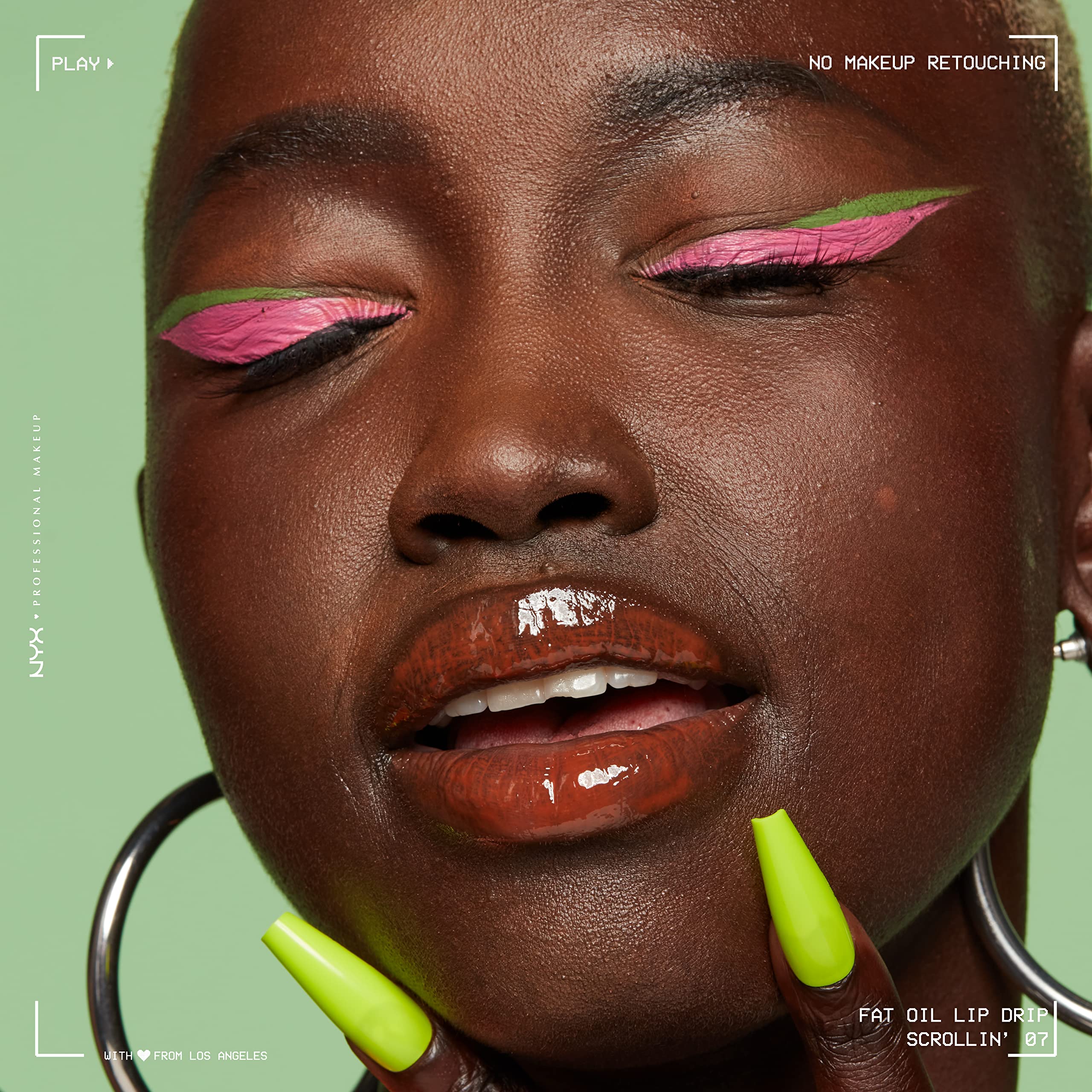 NYX PROFESSIONAL MAKEUP Fat Oil Lip Drip, Moisturizing Lip Oil Gloss, Vegan Tinted Formula, Up to 12 HR Hydration - Missed Call (Sheer Pink)