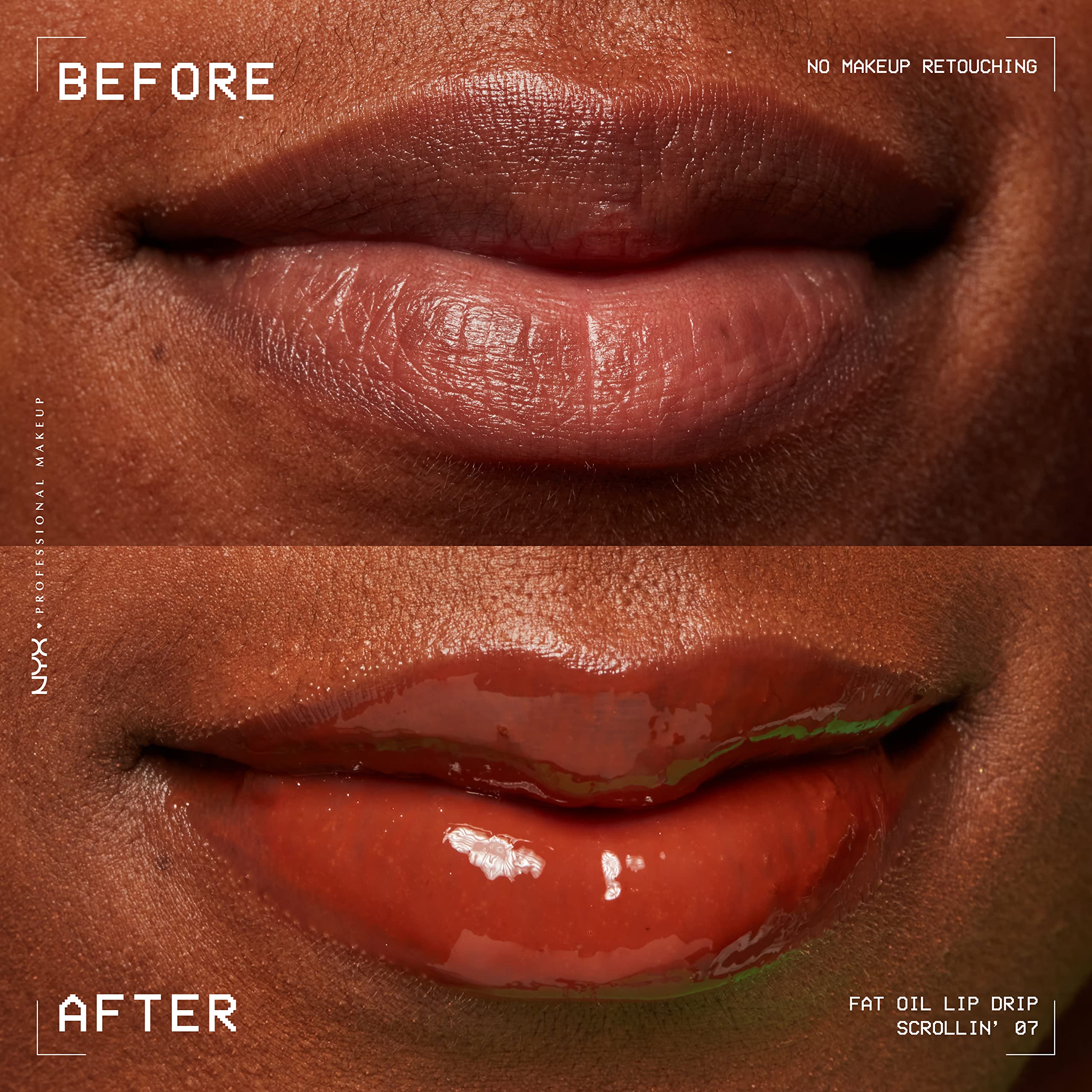 NYX PROFESSIONAL MAKEUP Fat Oil Lip Drip, Moisturizing Lip Oil Gloss, Vegan Tinted Formula, Up to 12 HR Hydration - Missed Call (Sheer Pink)