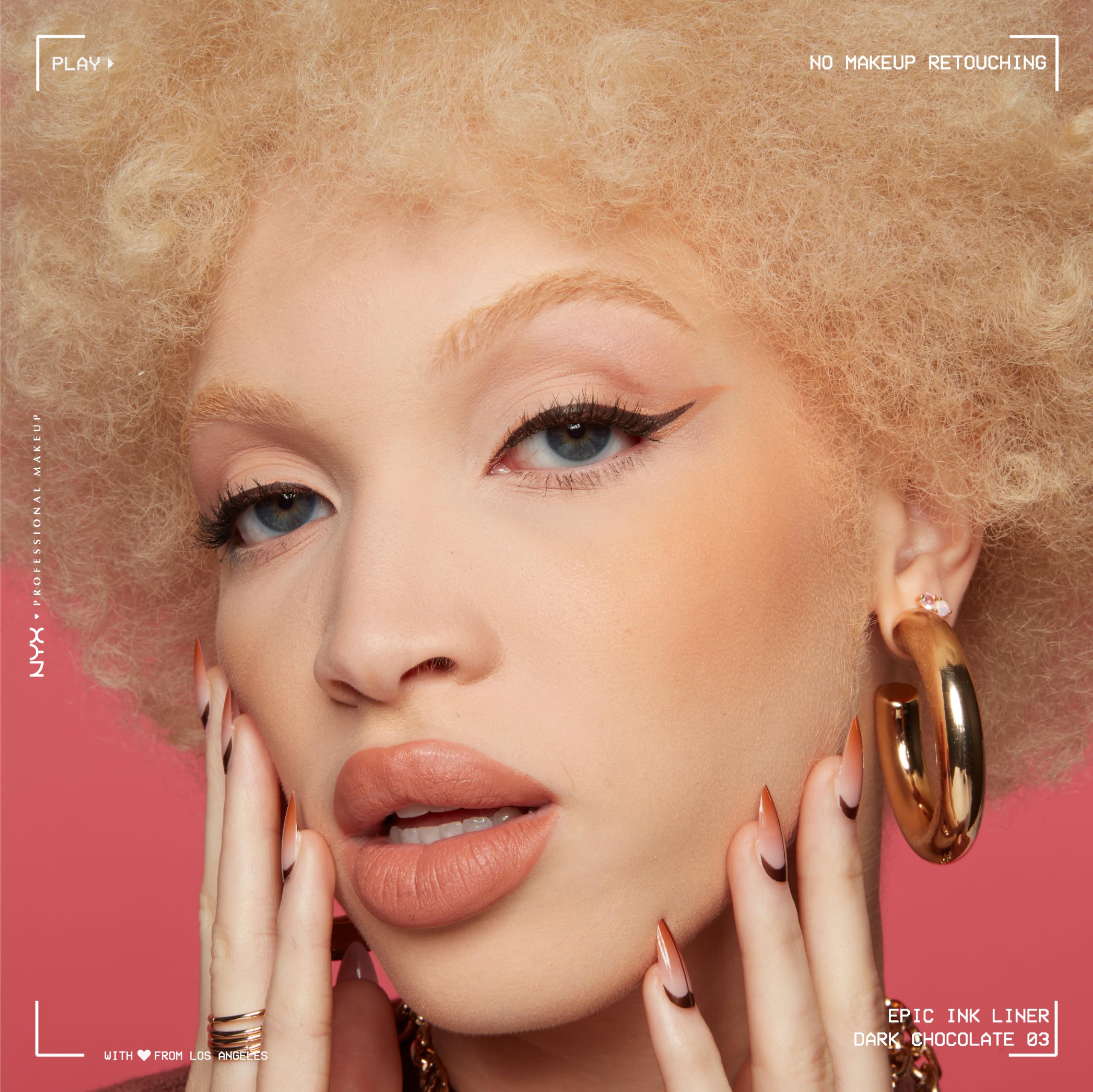 NYX PROFESSIONAL MAKEUP Epic Ink Liner, Waterproof Liquid Eyeliner - Black, Vegan Formula