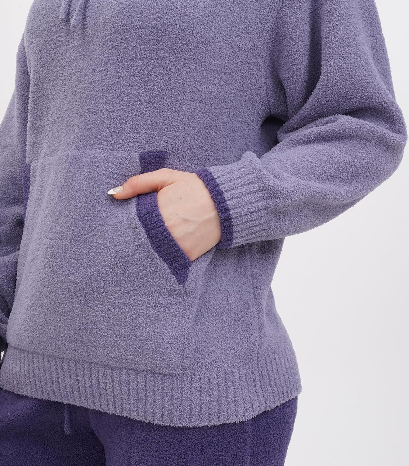 DAVID ARCHY Fleece Pajamas Women Warm Winter Fuzzy Cozy Pjs Sets Soft Comfy Long Sleeve Tops and Pants Sleepwear Loungewear