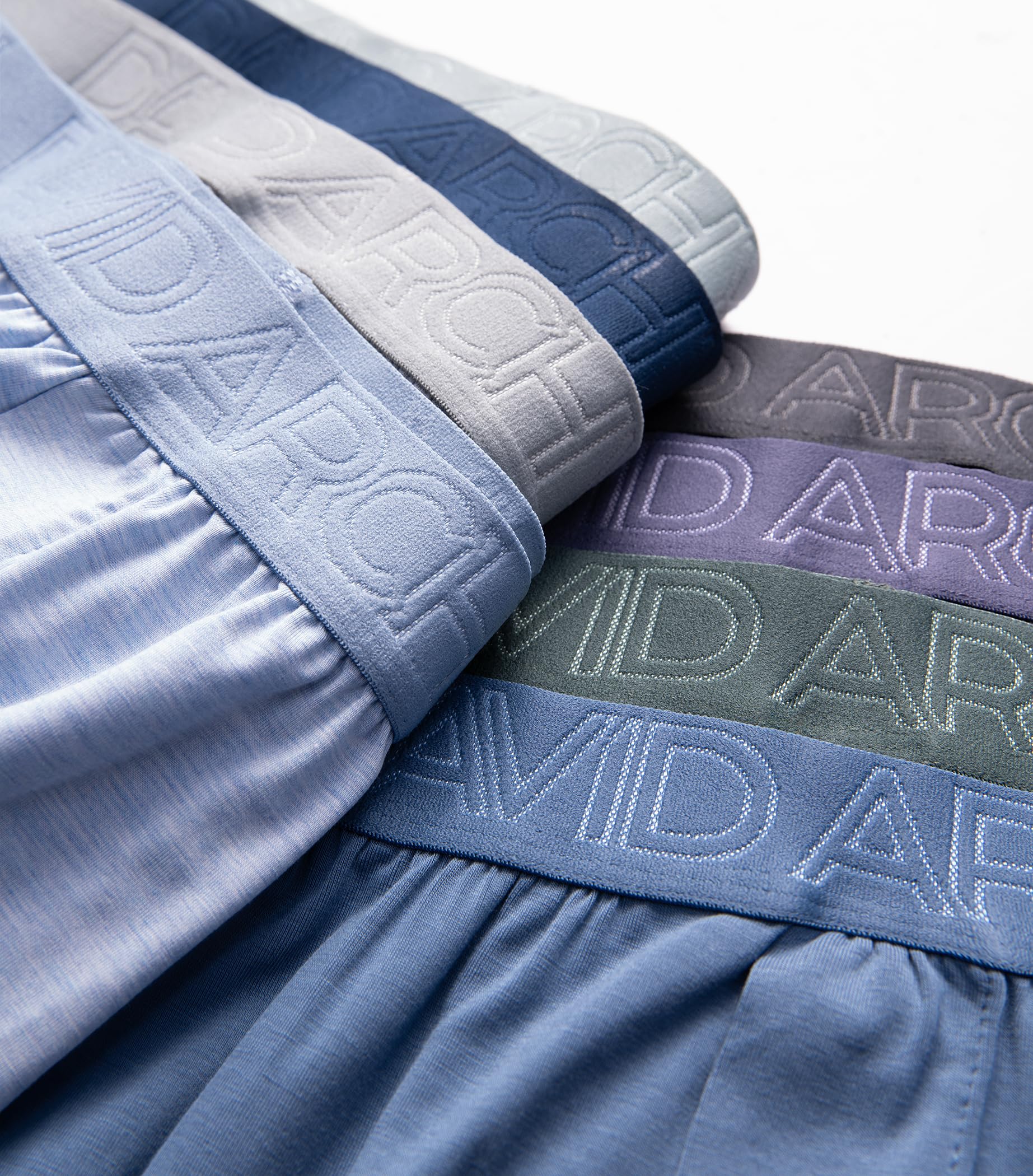 DAVID ARCHY Mens Boxers Soft Rayon Made from Bamboo Boxers for Men Pack Loose Underwear Cooling Mens Boxer Shorts