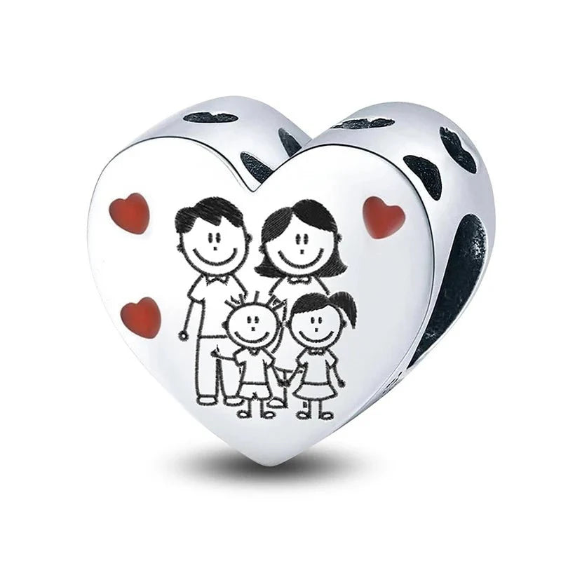 925 Silver Plated Elephant Moon Perfume Heart Firefly Beads Diy Bracelet Necklace Making Gift Of High Quality Fashion Jewelry