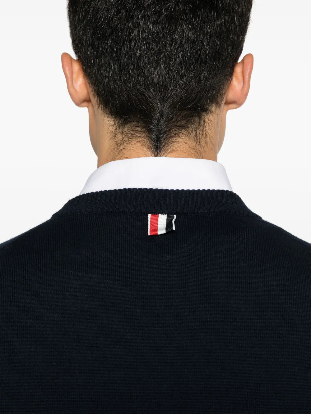 Thom Browne Men 4-Stripe Detail Sweater