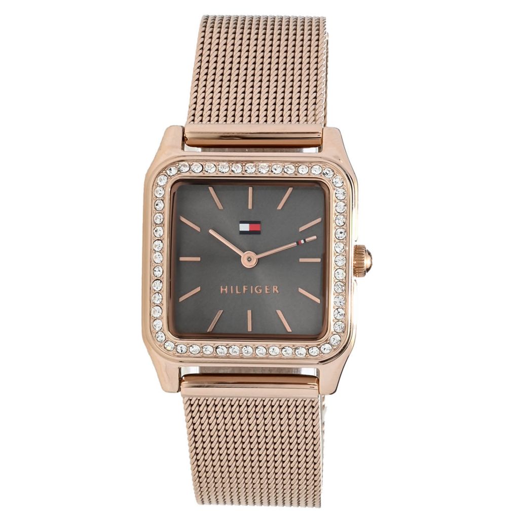 Tommy Hilfiger Women's Quartz Crystal Accented Bracelet Watch by Steals