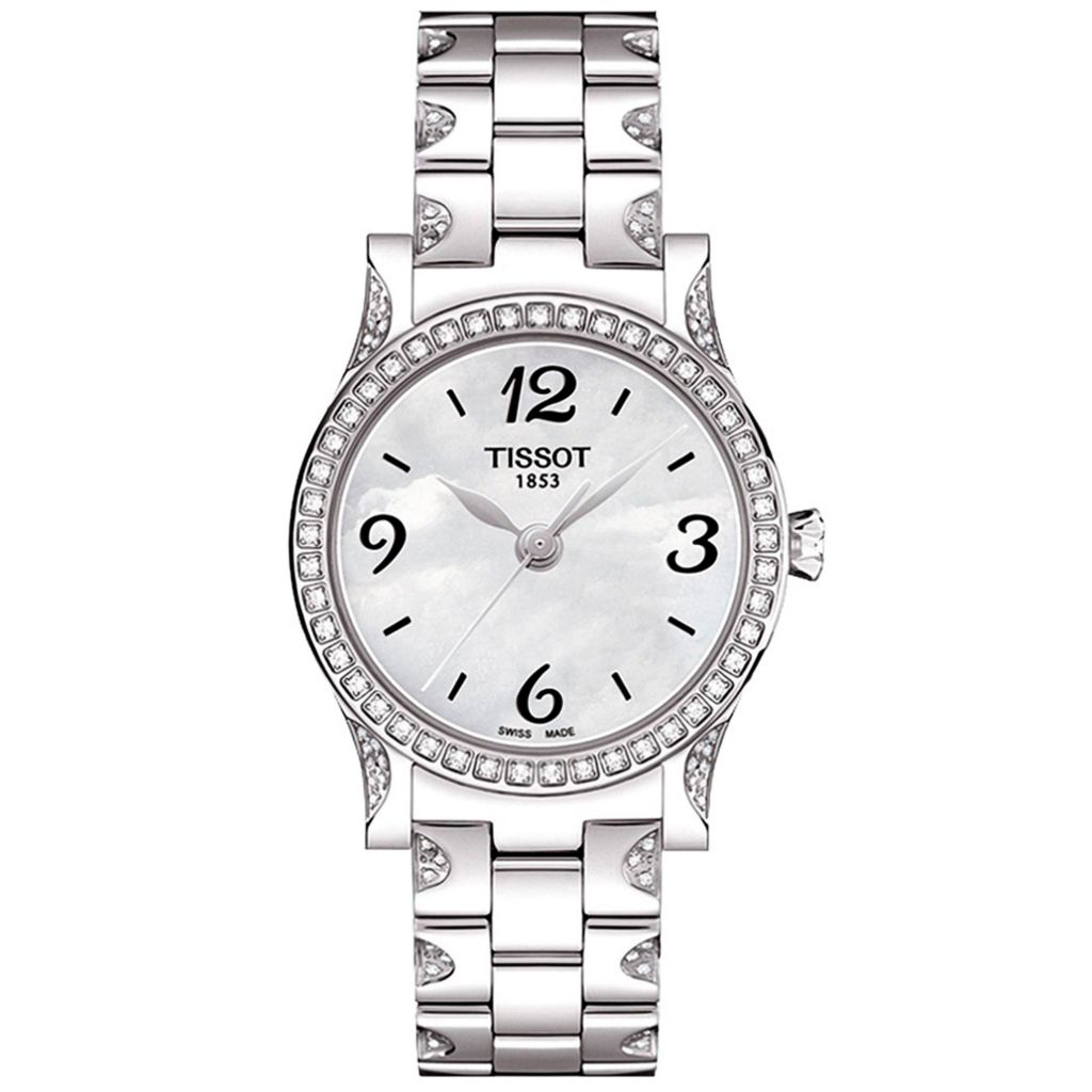 Tissot Women's Stylis-T Swiss Made Quartz Diamond Accented Watch by Steals
