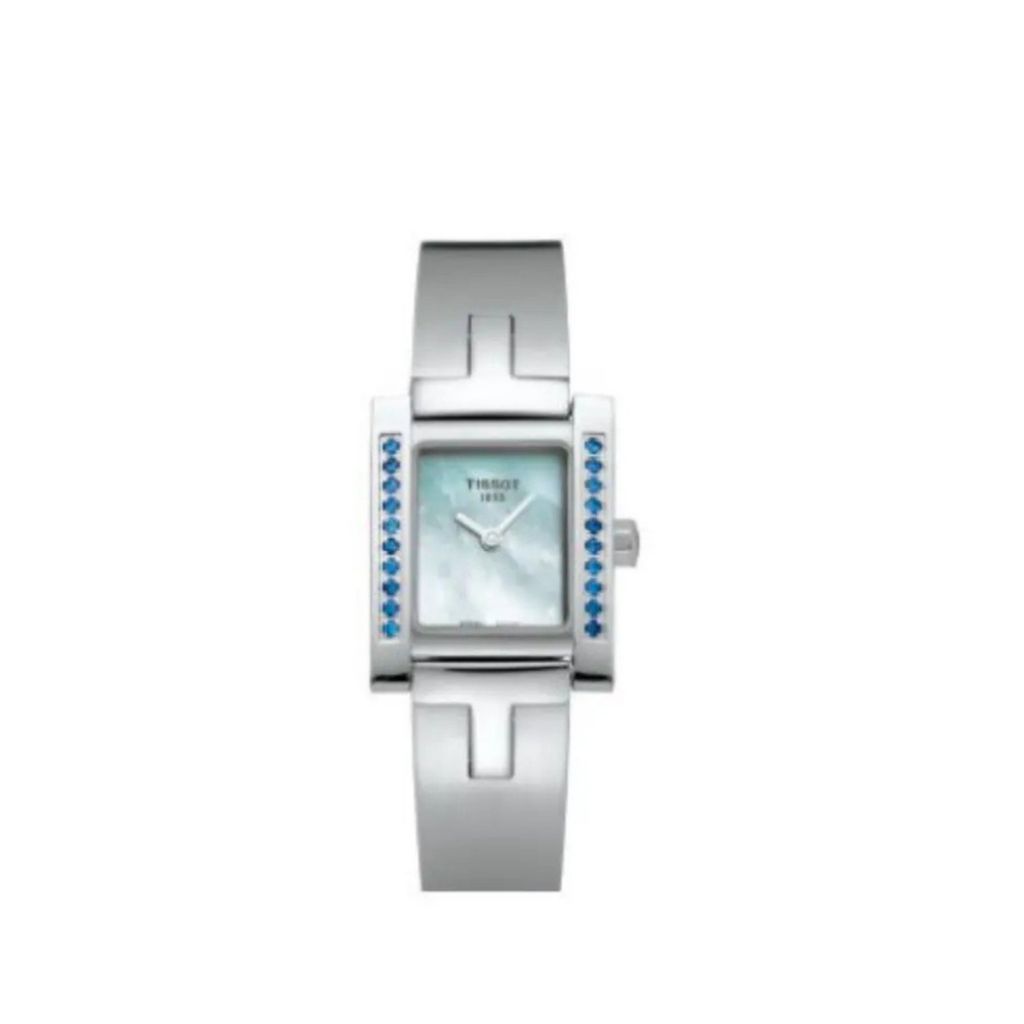 Tissot Women's T-Trend Swiss Quartz Blue Zircon Bracelet Watch by Steals
