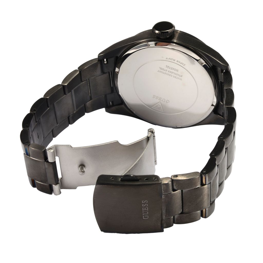 Guess 46mm Vertigo Quartz Stainless Steel Bracelet Watch by Steals