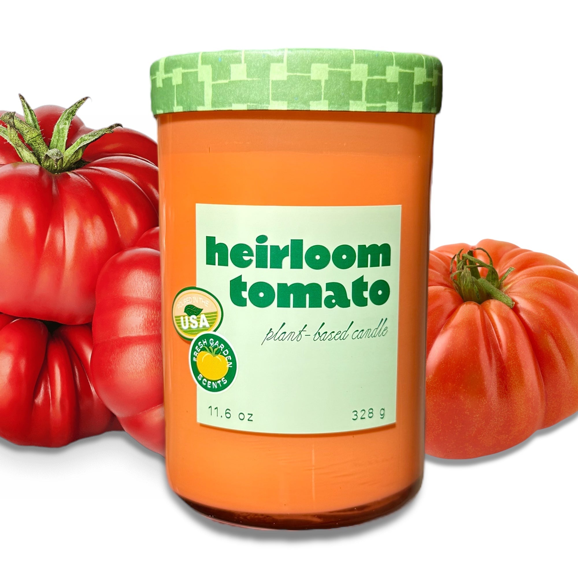 Heirloom Tomato Farmers Market Glass Candle