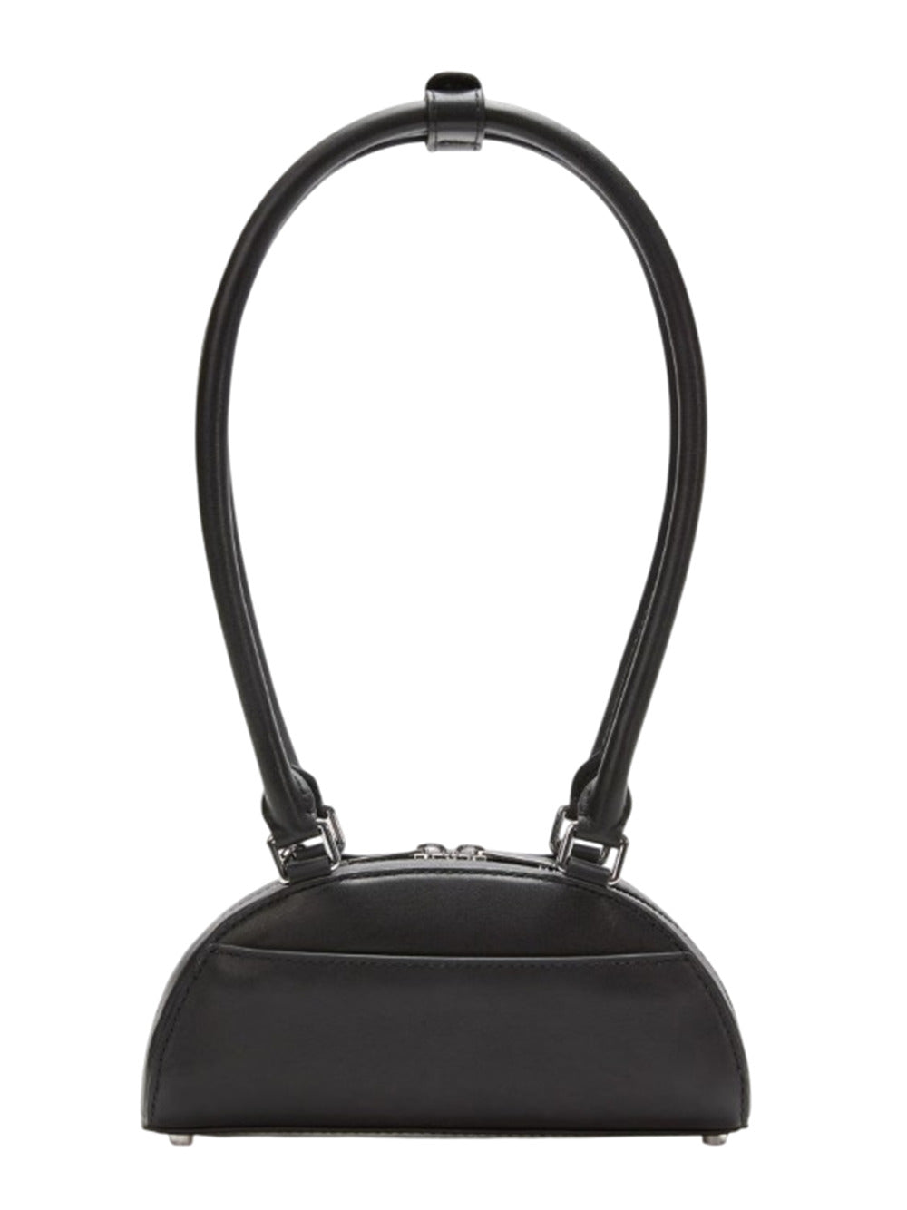 Self-Portrait Women Mini Black Leather Charm Crossbody Bag