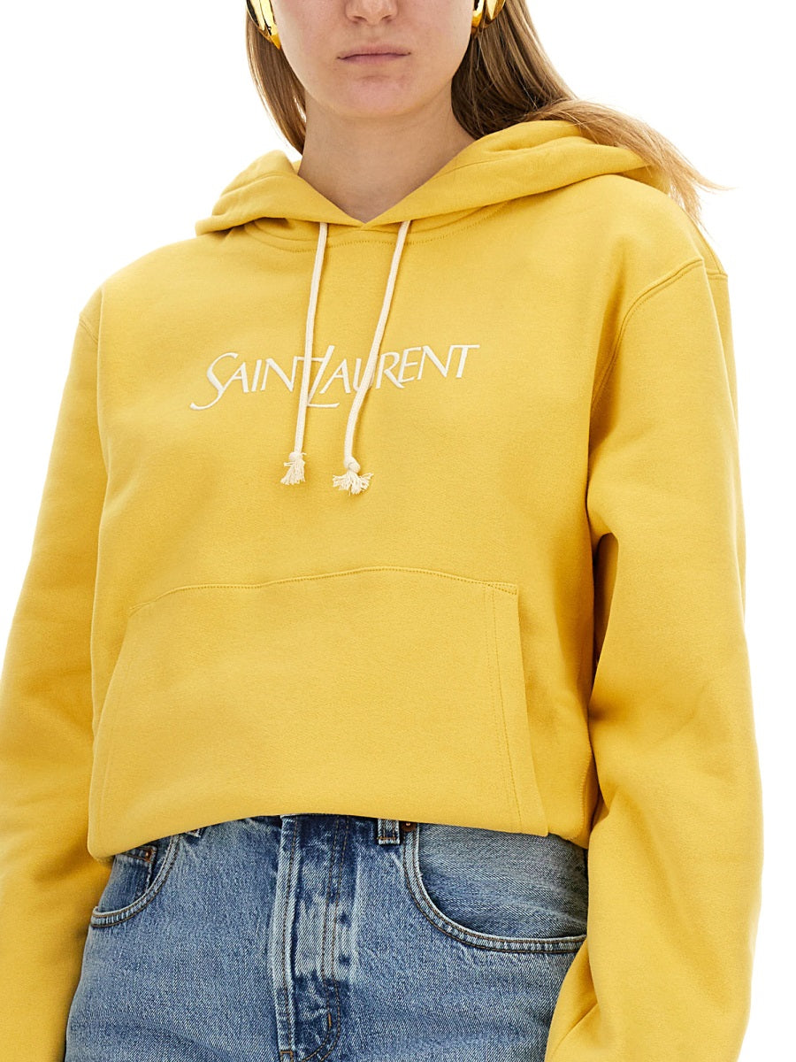 Saint Laurent Women Sweatshirt With Logo