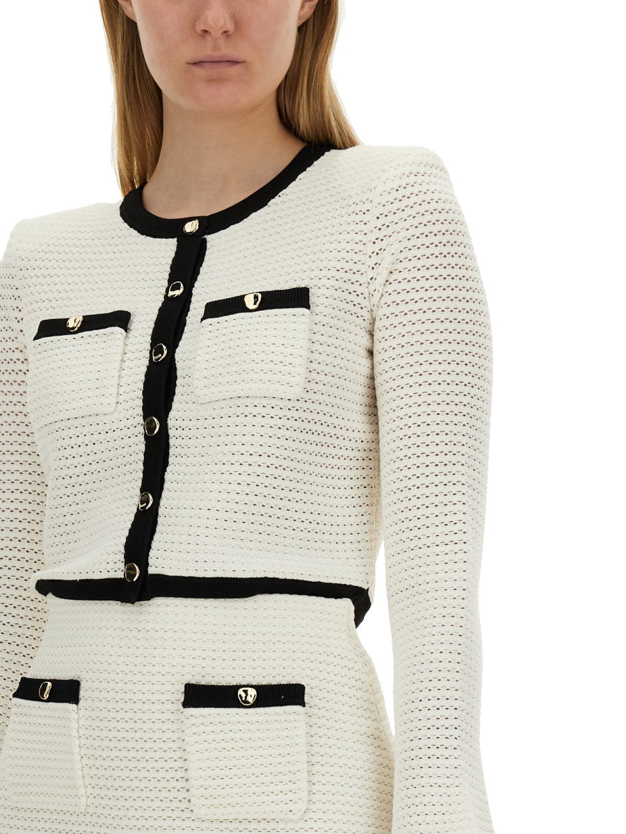 Self-Portrait Women Crochet Cardigan