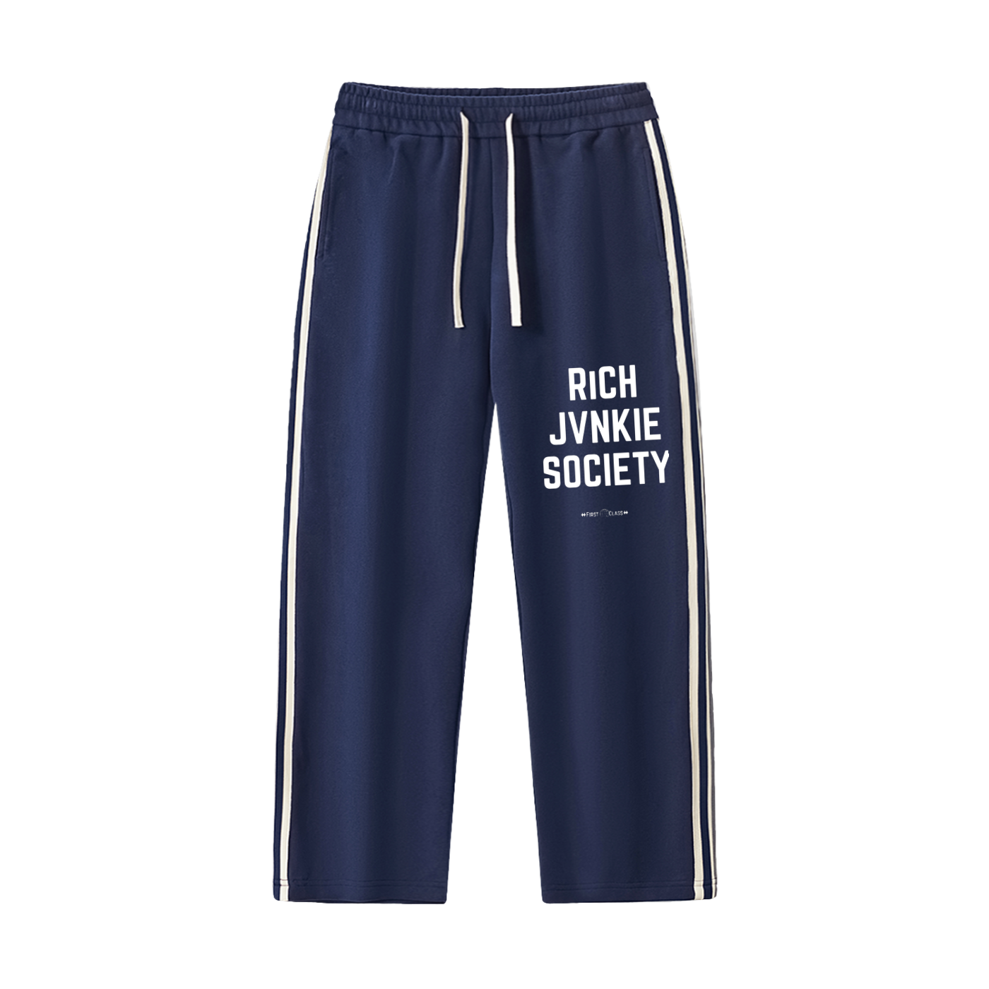 RichJvnkie Society Striped Tracksuit Pants