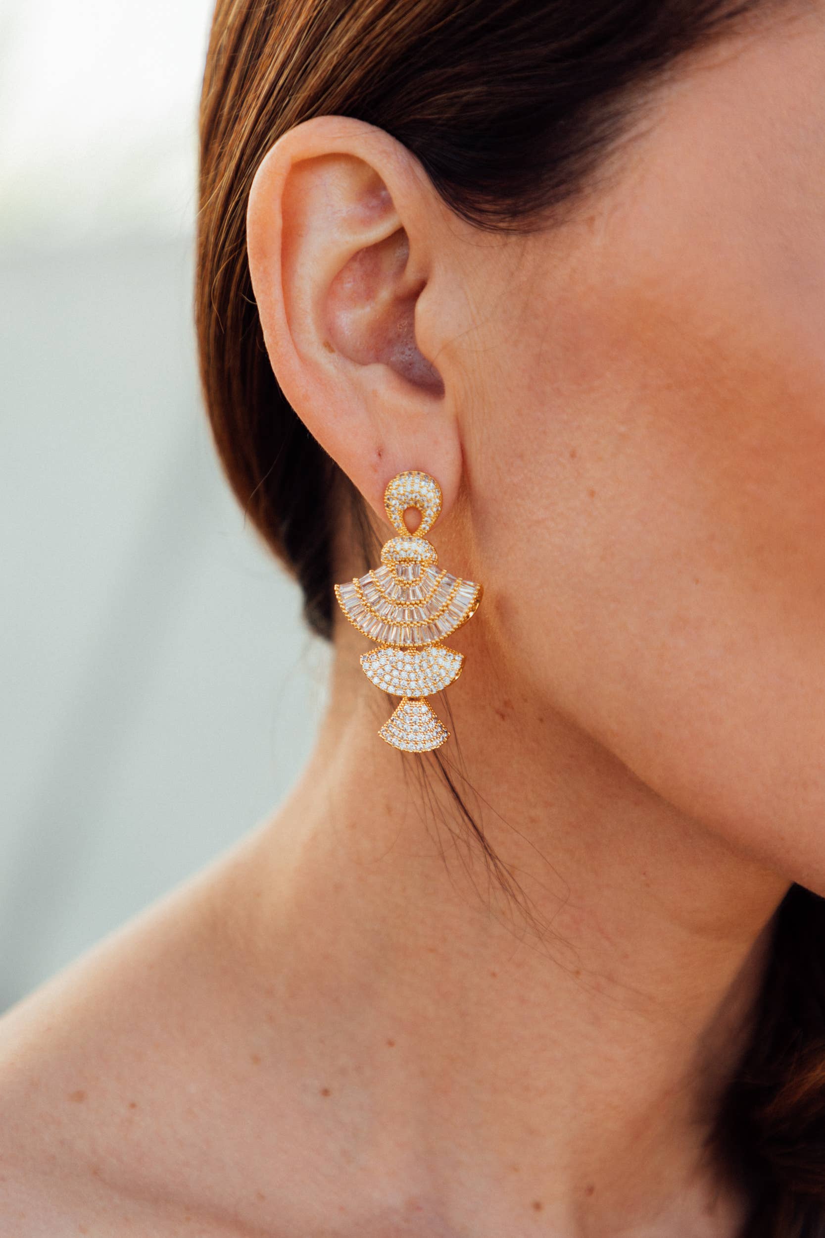 Fanfare CZ Dangle Earring