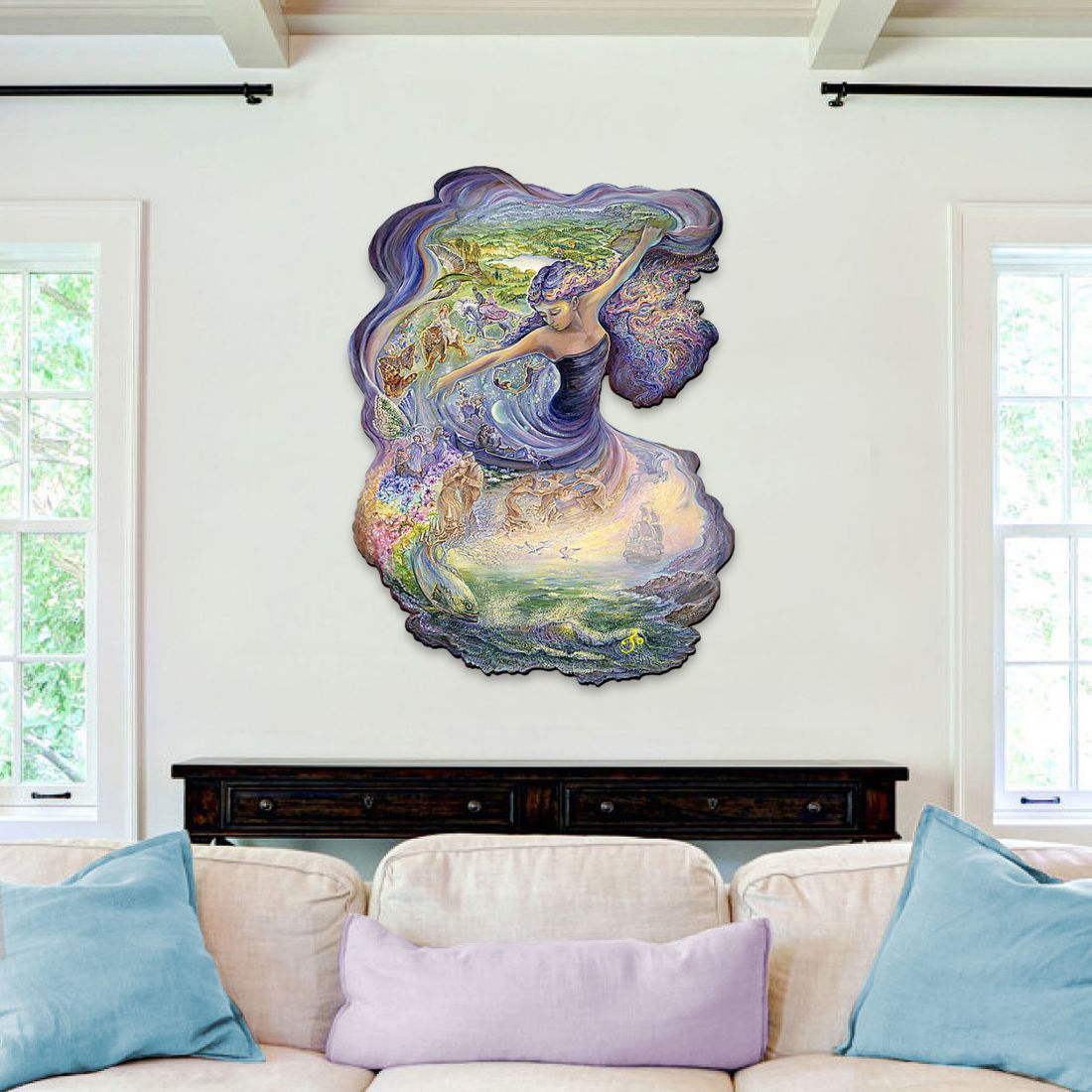 Dance of Dreams Wall Hanger by Josephine Wall - Christmas Decor - 845618H-JW
