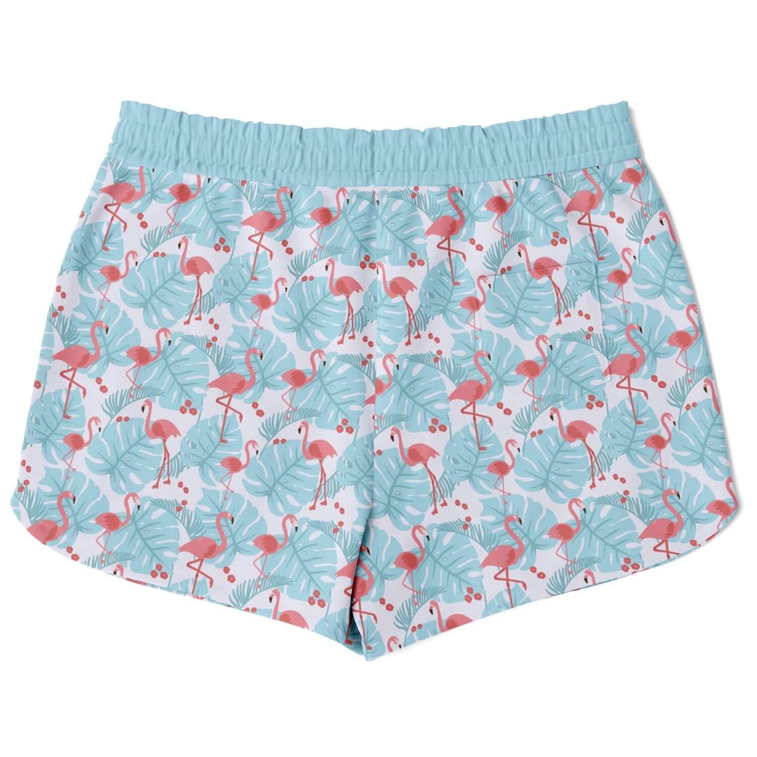 Flamingo Blue Floral Loose Shorts