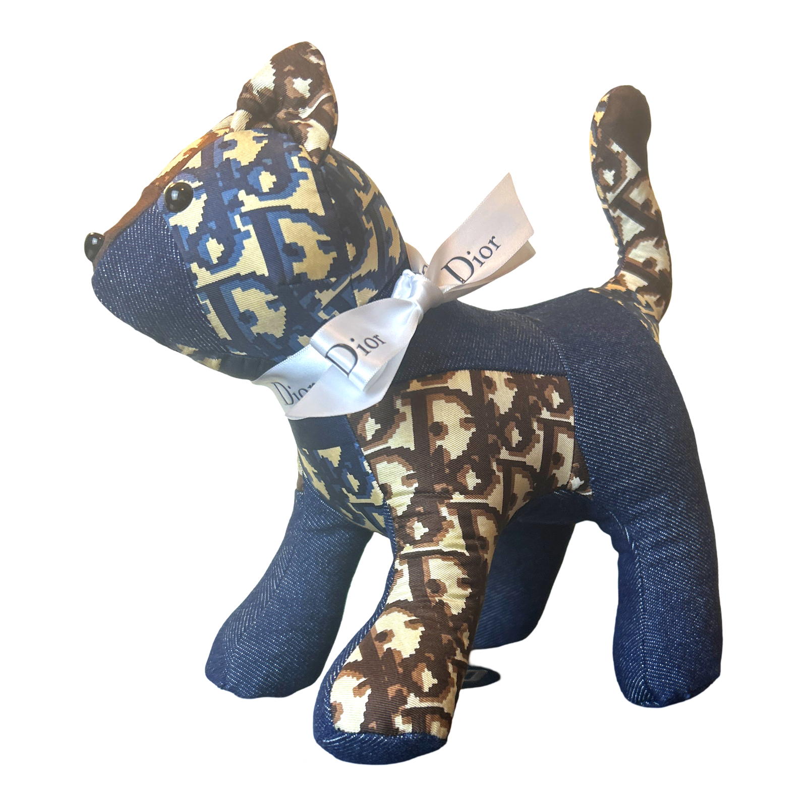 Trotter Vintage Silk Scarf Patchwork Kitten