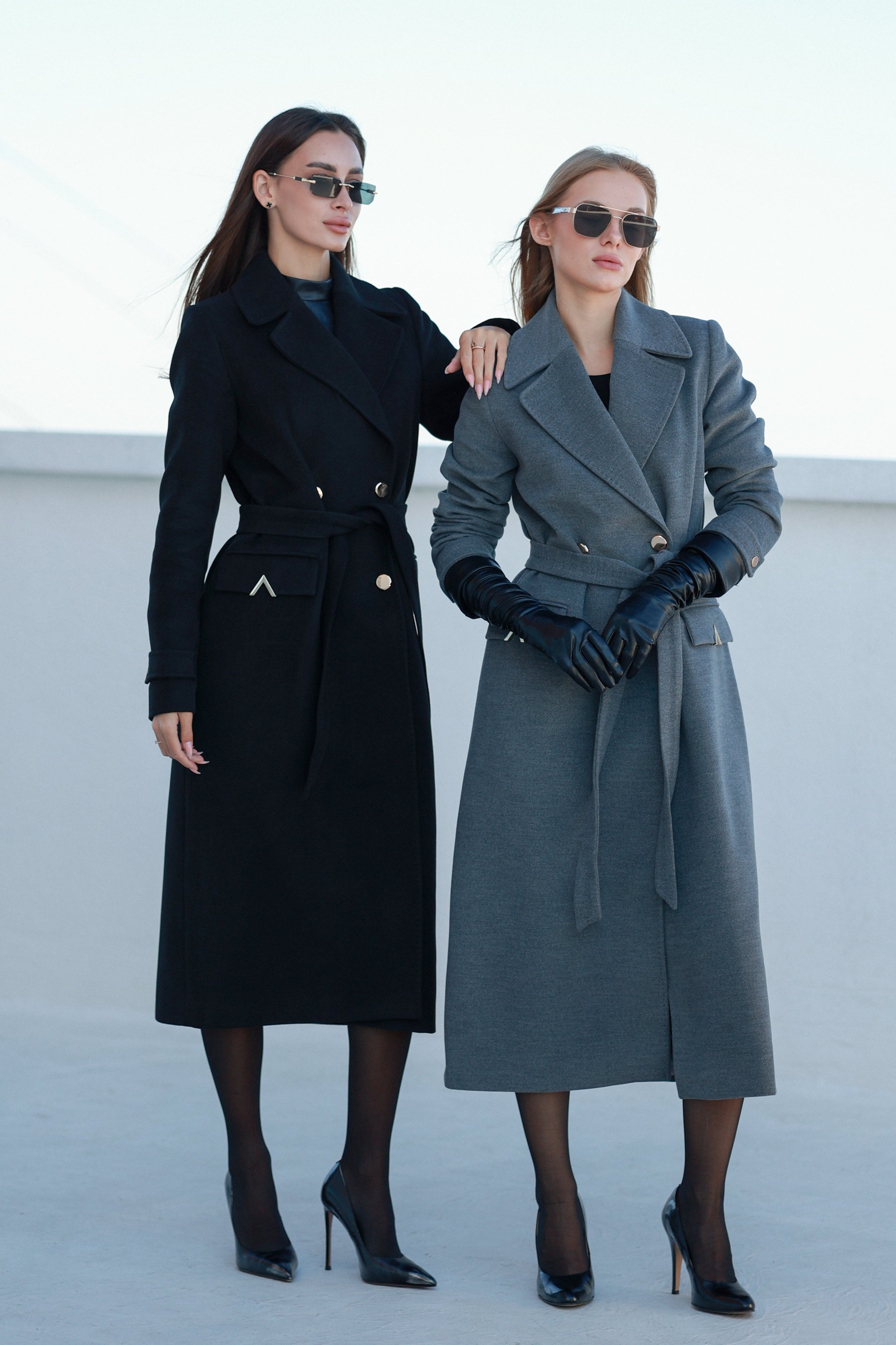 Alaska Classic Cashmere Blend Overcoat in Grey