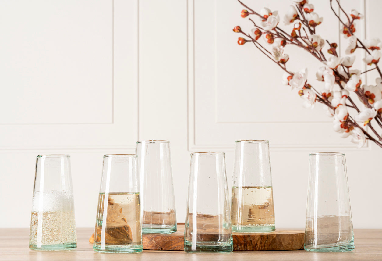 Moroccan Cone Champagne Glasses-Set of 6 by Verve Culture