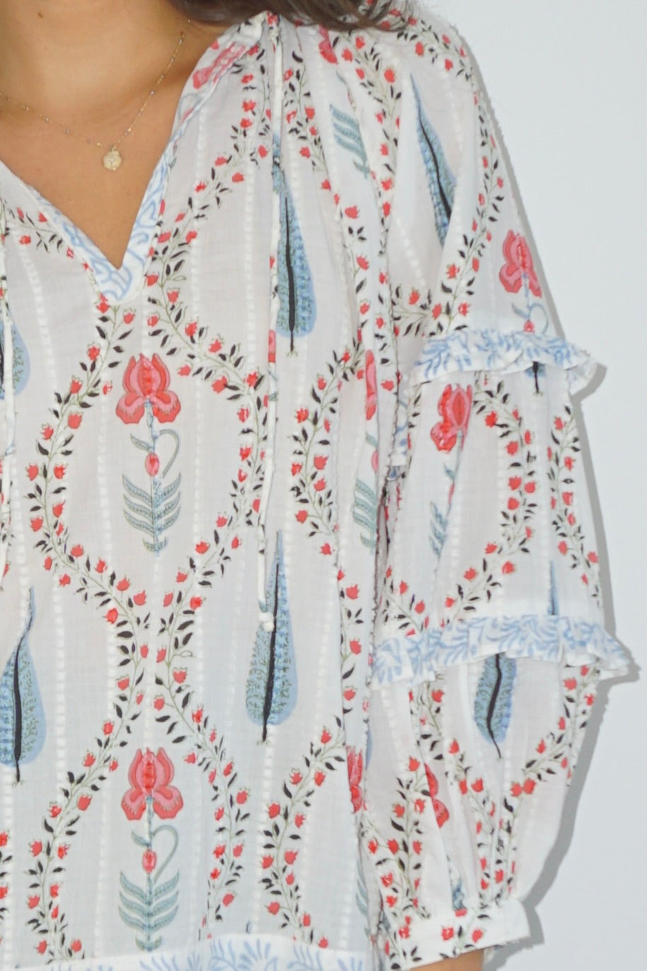 Kendra Blouse in Vinyard Floral