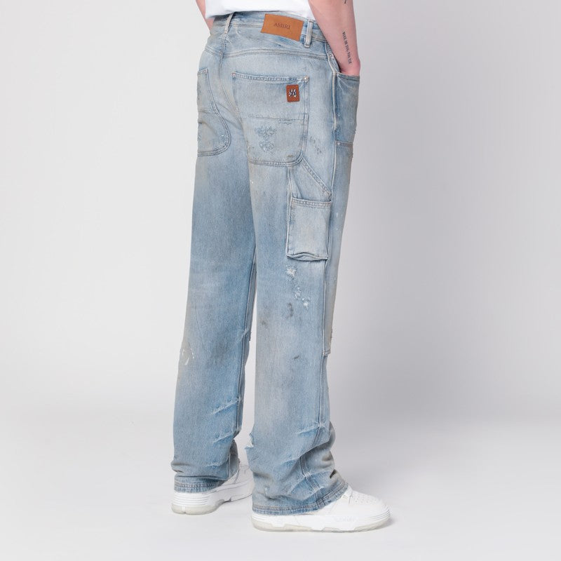 Amiri Jeans Carpenter Light Washed Blue Men