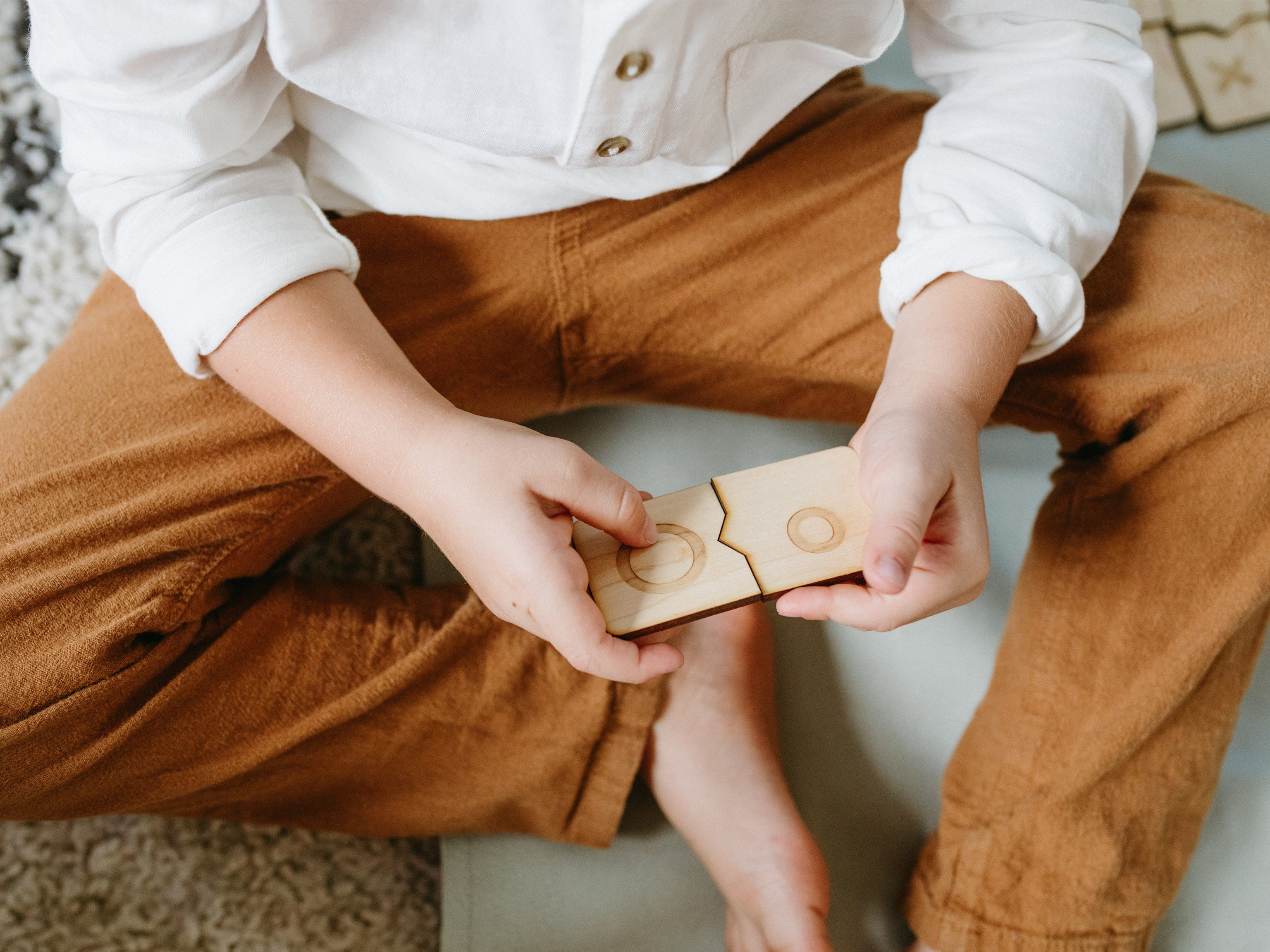 Wooden Alphabet Puzzle • Uppercase & Lowercase Matching Game