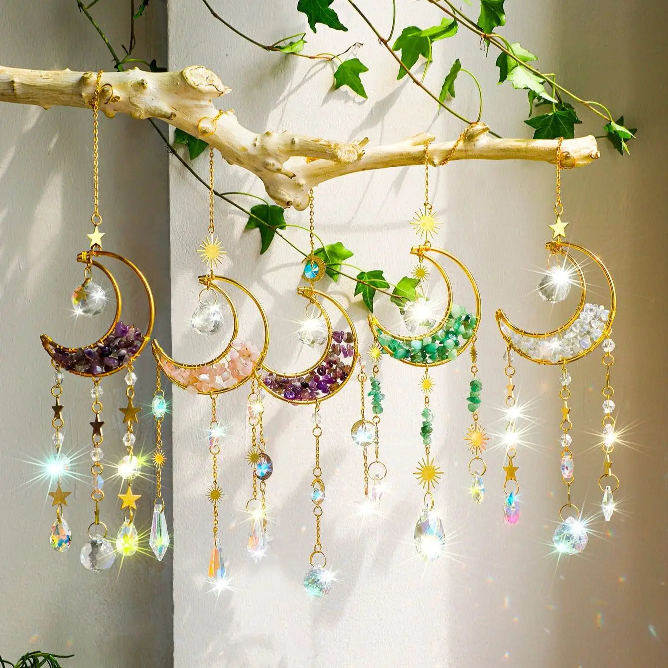 Crystal Moon Suncatchers