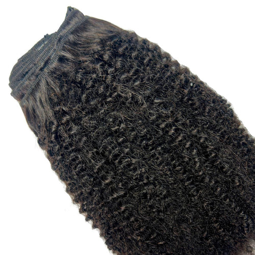 Afro Kinky Curly Clip-In 100% Human Hair Extensions