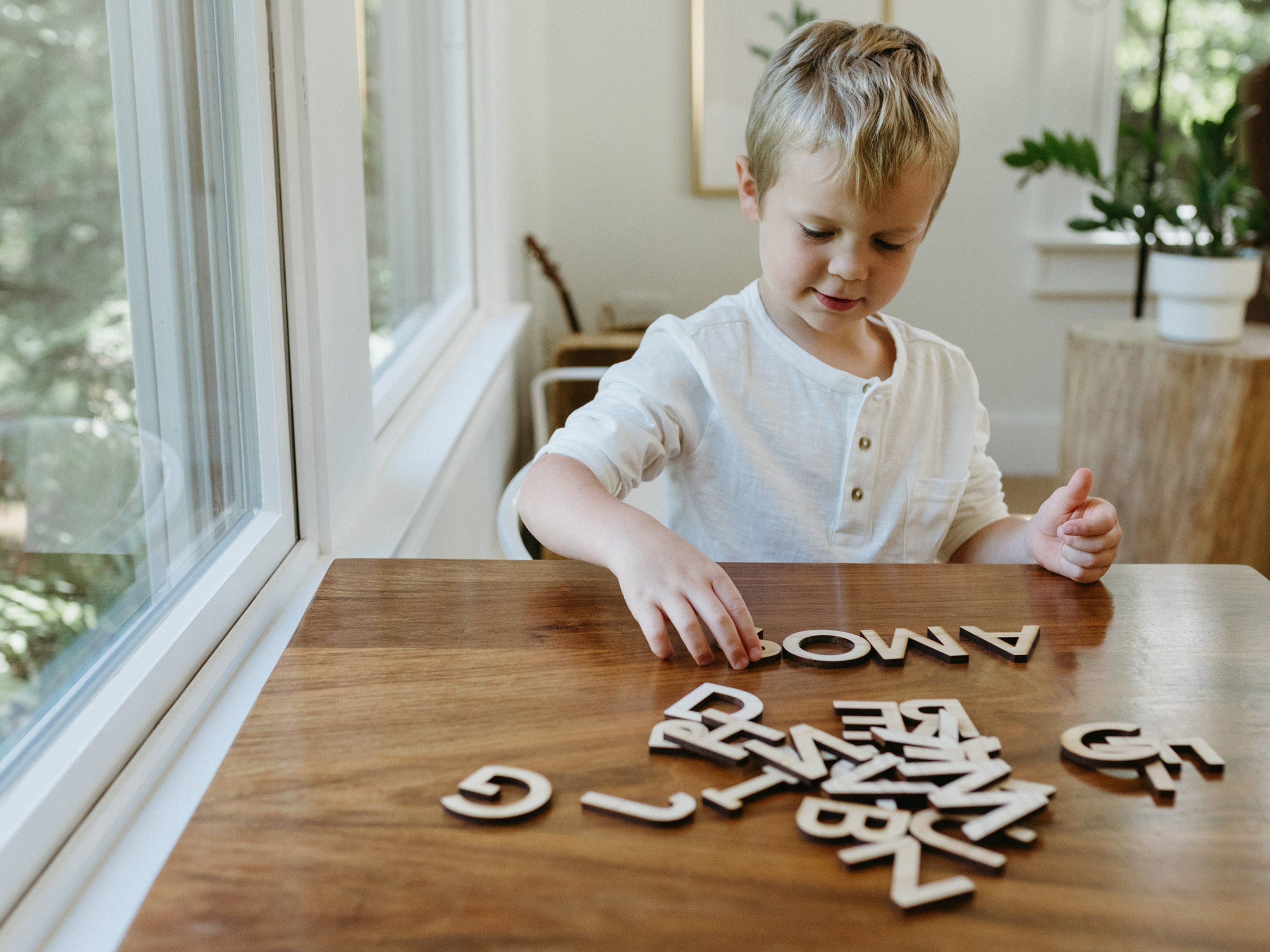 Wooden Alphabet Set • Wood Letters & Movable Alphabet in Maple