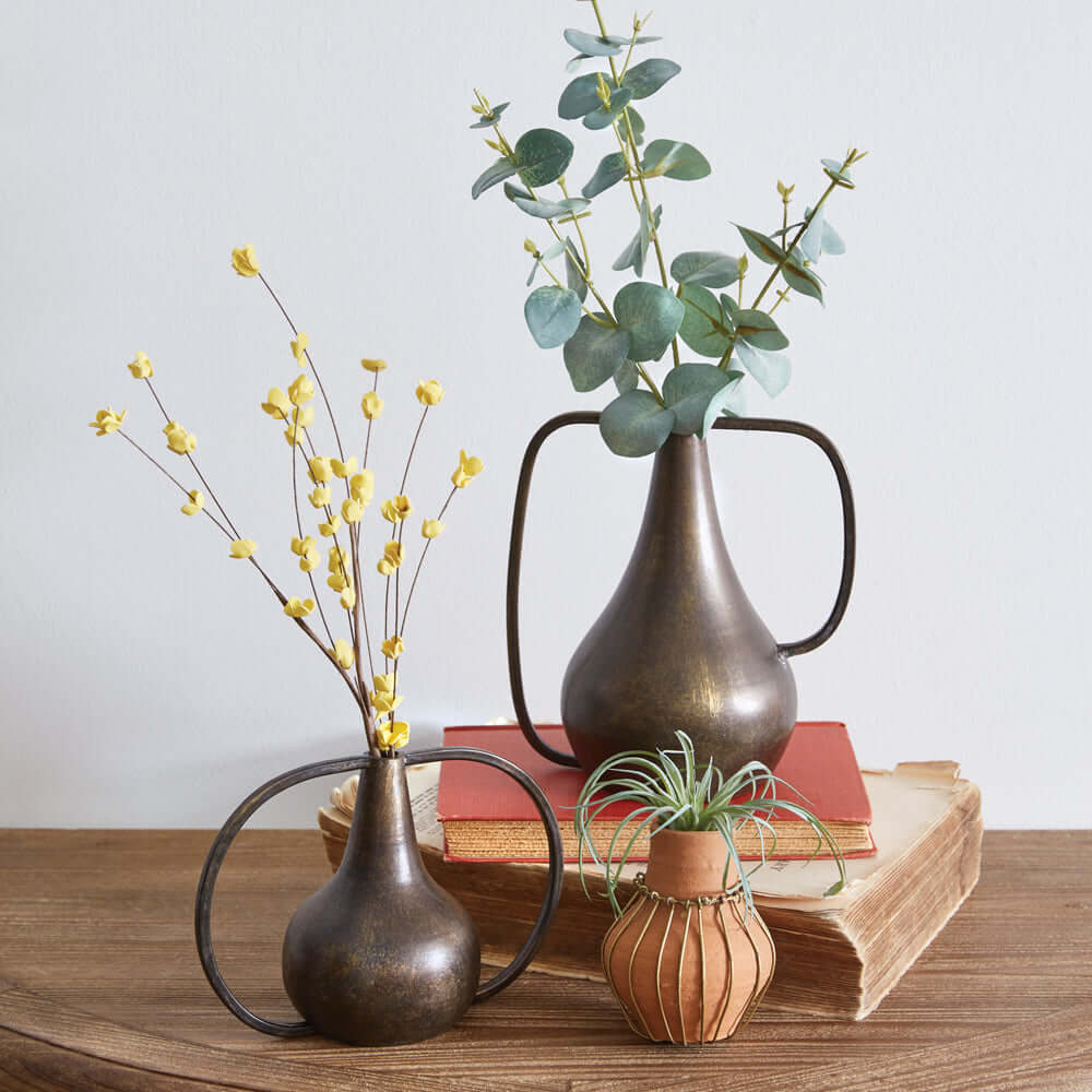 Antique Bronze Boho Vase