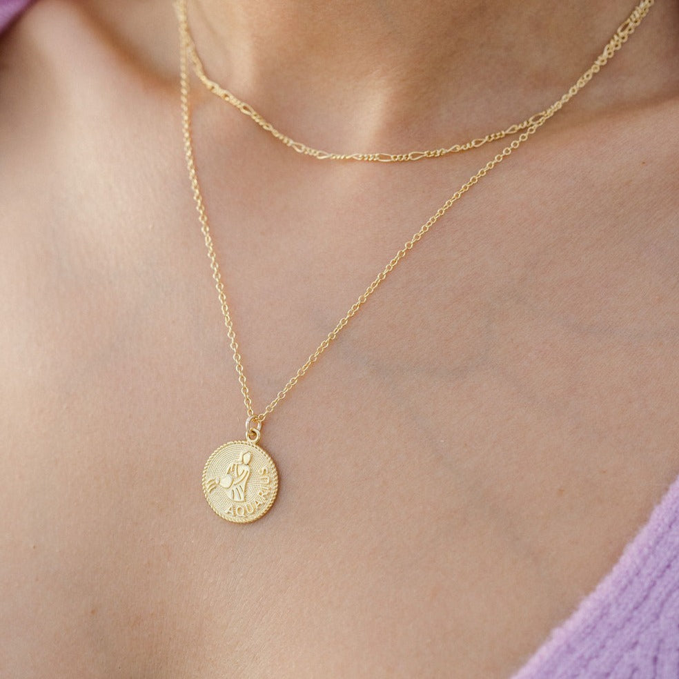 Aquarius Zodiac Necklace