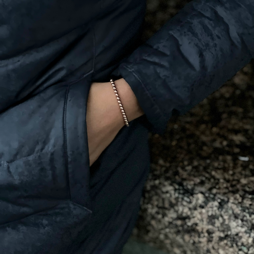 4MM Rose Gold Ball Bracelet