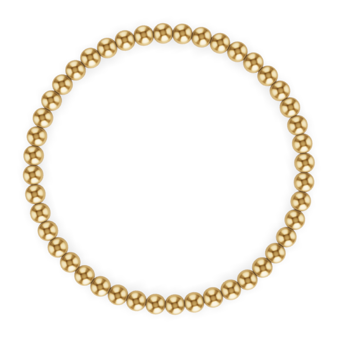 4MM Gold Ball Anklet