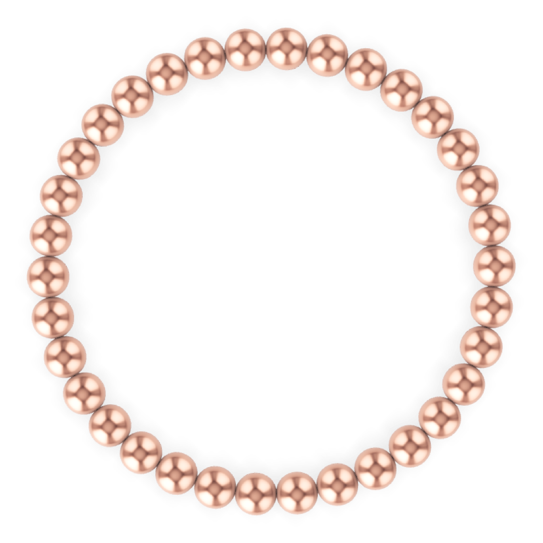 5MM Rose Gold Ball Bracelet