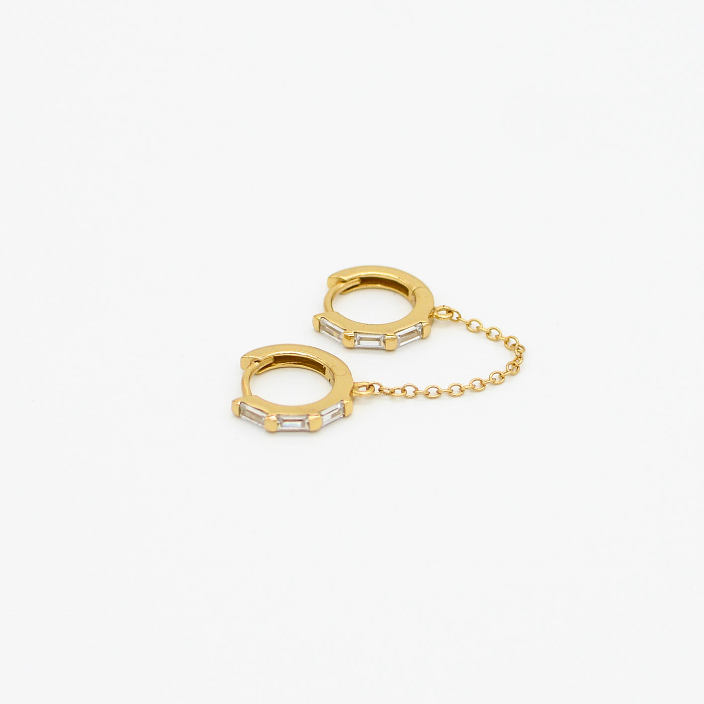 St Moritz Double Huggie w Chain